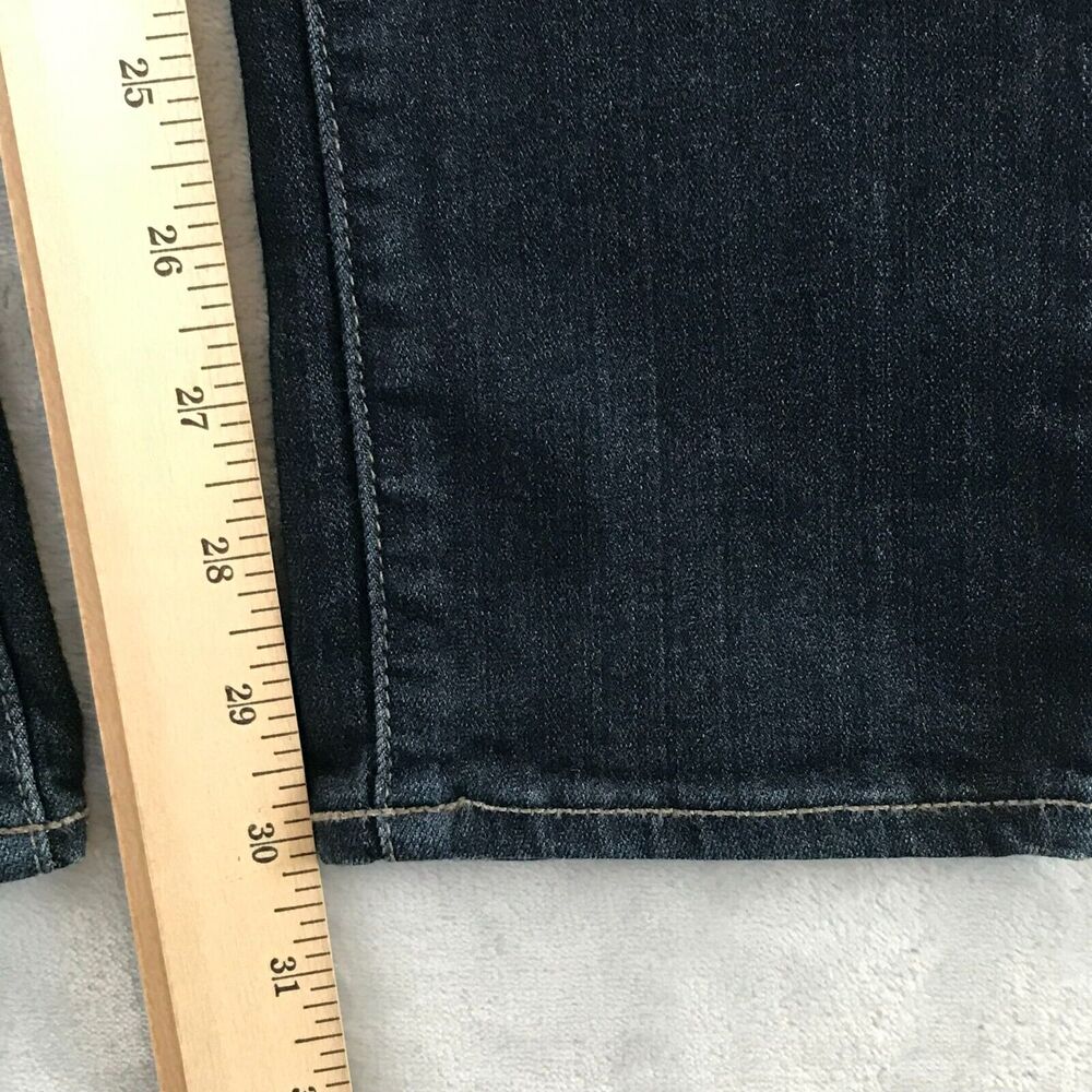 Paige Skyline Skinny Womens 26 Mona Dark Wash Low Rise Pockets Stretch - Picture 6 of 13